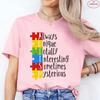 Autism Puzzle TShirt for Unisex Autism Awareness Month Summer Short Sleeve Tees Harajuku Streetwear Female Aesthetic Clothing