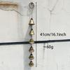 6 Metal Wind Chimes, Hand‑Assembled Rustic Bells with Hooks, Indoor‑Outdoor Garden & Home Holiday Decor
