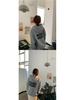 68223 Korean Fleece-Lined Letter Hoodie - Loose Fit Long Sleeve Pullover Jacket, 250g