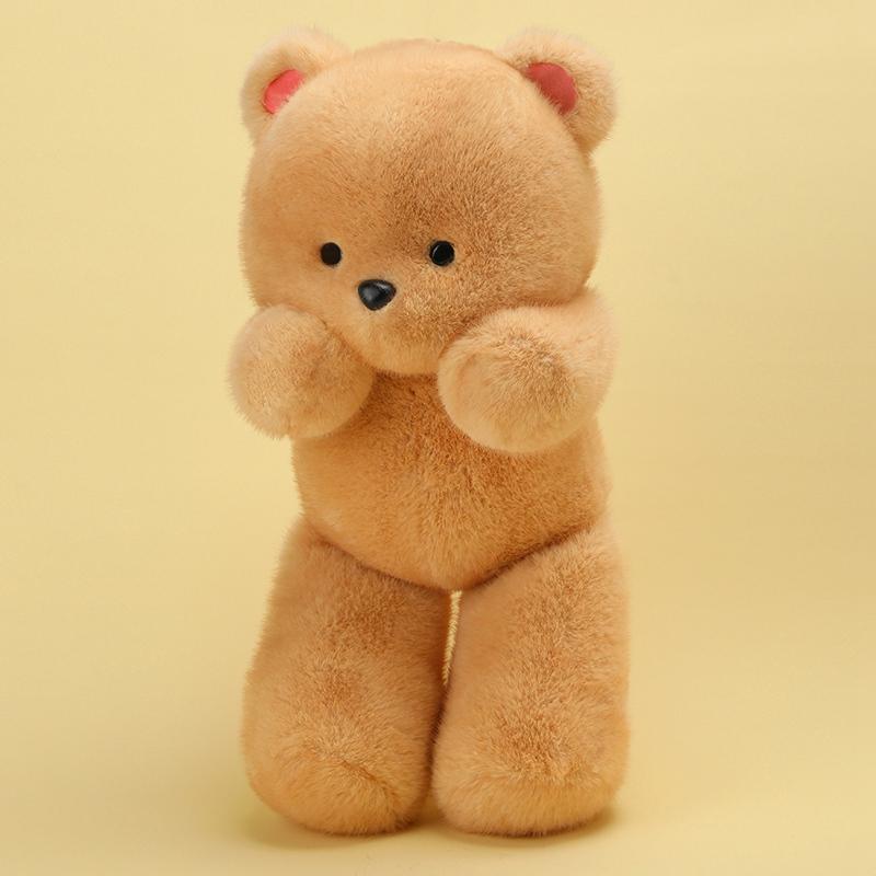4 Colors Bear Plush Toys Lovely Cartoon Animal Doll Warm Children Appease Bear Doll Kawaii Home Decor Xmas Birthday Gift