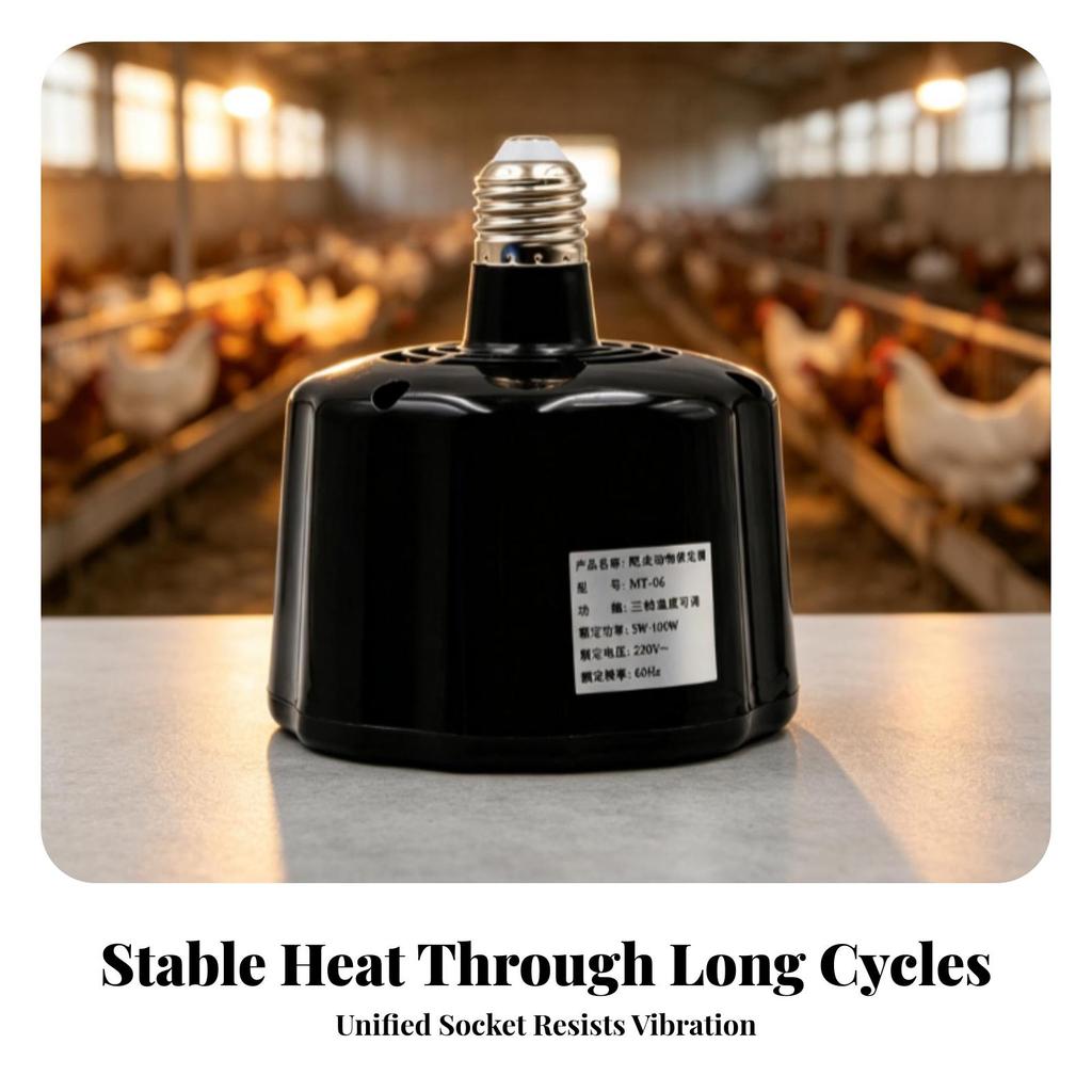 Multipurpose Electric Warming Lamp | 3Level Temperature Control, Ventilated Outer Shell,