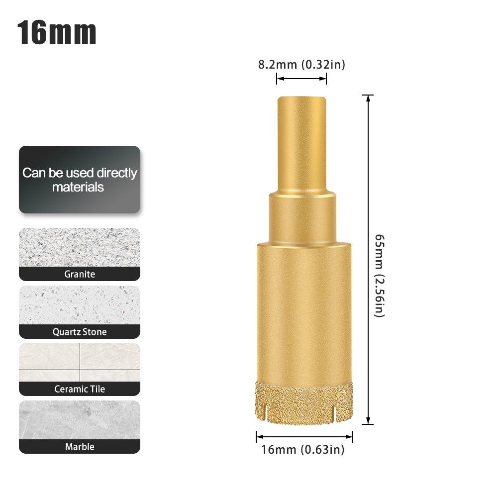 Multifunctional Dry Tile Drill Bit for Marble, Granite, Glass, and Vitrified Tile