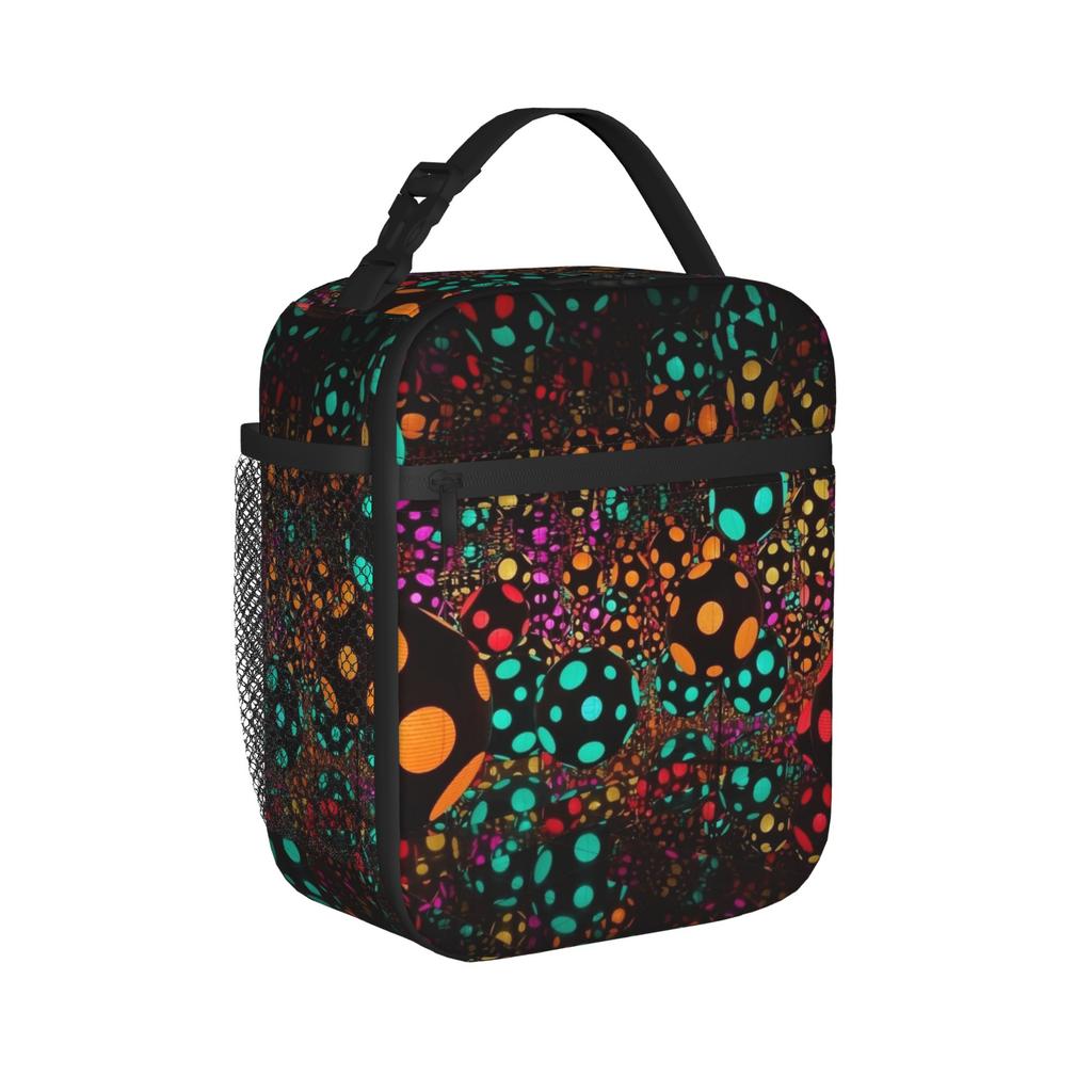 Yayoi Kusama Thermal Insulated Lunch Bag for Picnic Portable Food Bag Container Thermal Cooler Lunch Boxes