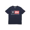 Basketball Training Sports Printing Round Neck Short Sleeve Navy Blue Dark Blue Men's 768826-451