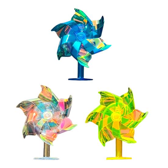 Windmills Model Car Decoration LED Center Console Decoration for Cars Motorcycles Colorful