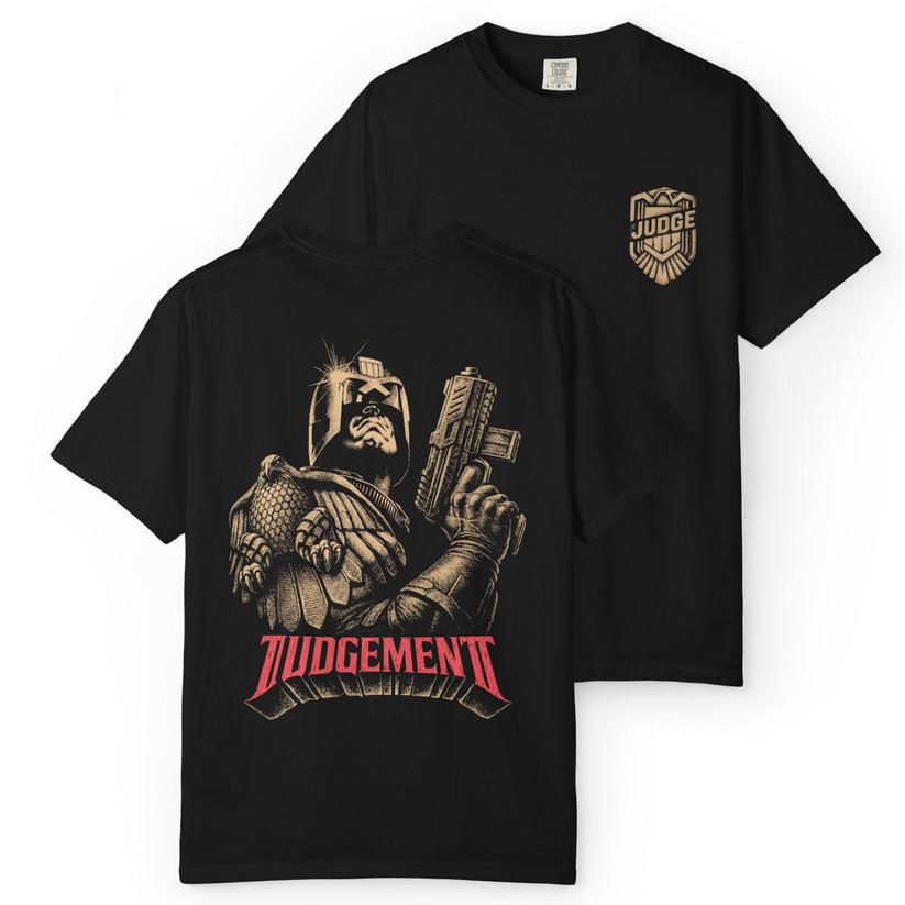 JUDGEMENT Double Sided Tee Graphic Streetwear Vintage Print T-Shirt XXL