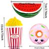 Slow Rising Squishies Toys Set Soft Kawaii Watermelon Donut French Fries Stress Relief Squeeze Toy For Boys Girls Party Favors