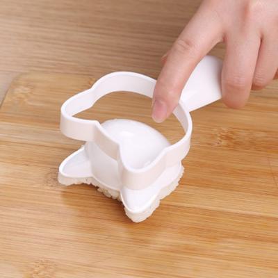 1 ensemble de moules à sushis en forme de chat souriant, outil de bricolage pour sandwichs