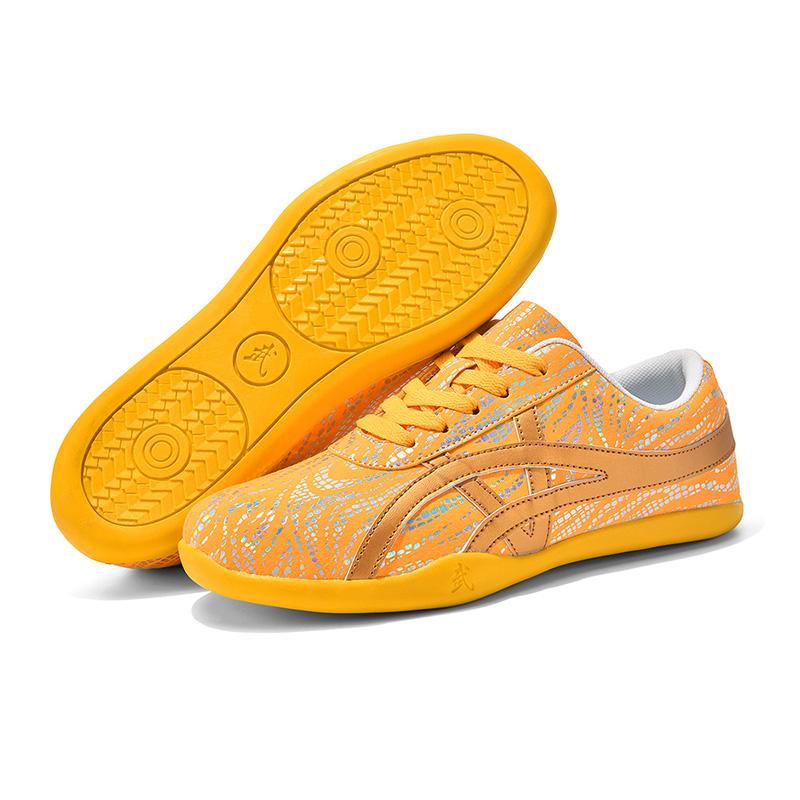 Men Women Tai Chi Shoes Black Red Kung Fu Sneakers Soft Sole Lightweight Martial Arts Training Shoes Big Size