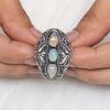 Ethiopian Opal Gemstone Ring, Boho Ring, Handmade Jewelry, Ring For Women, Designer Ring, Statement Jewelry, 925 Sterling Silver