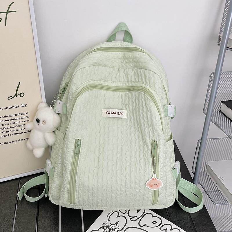 Schoolbag Japanese Ins Girl Schoolbag, Korean Version of Small Fresh Junior High School Student Cute Soft Sister Backpack Female High School Student