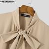 INCERUN Herren Frühling Krawatten Casual Loose Shirts Übergröße