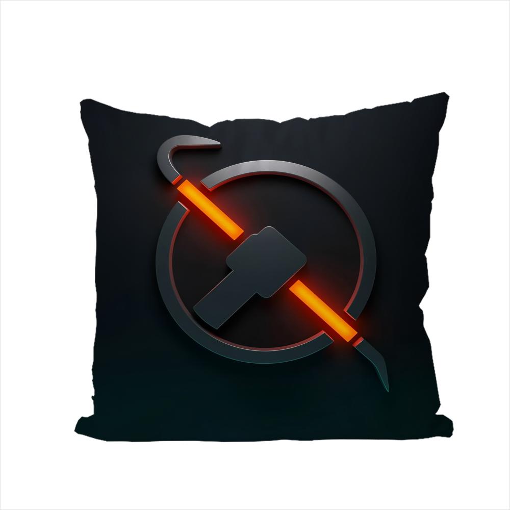 HHalfLife Pillow Case For Car Sofa Decorative Home Doublesided Print Plush Square Throw Pillow Cushion Cover