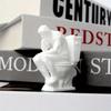 Thinker Statue, Contemplative Statue Sitting on The Toilet, Fun Design Decoration, Office Bookshelf Desktop Decoration Sculpture