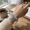 Exquisites Fischschwanz-Kristallarmband Süßer Koreanischer Stil Buntes Perlenarmband Bunte Perlen All-Match Süße Glückliche Handkette