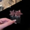 New Korean Fashion Rhinestone Pentagram Hair Comb New Headwear Hair Clip Headwear Girls Women Hair Accessories 1/2Pcs