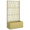 Garden Planter with Trellis Green 80 X 36 X 140 Cm PP