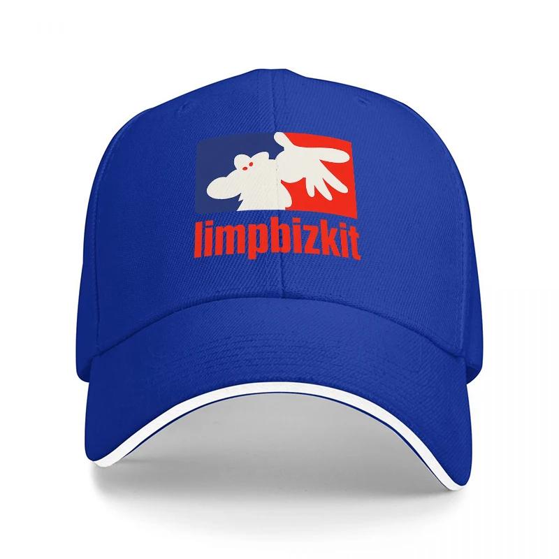Limp Bizkit Logo Baseball Cap Classic Black Hat with Red White and Blue Design Inspired by Style Music Band Merchandise