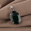 Chrome Diopside Gemstone Silver Pendant 1.75" , 925 Sterling Silver Handcrafted Jewelry, Green Stone Pendant For Gift PP-63-7