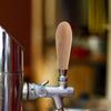 Massivholz Bierhahn Griff Rustikal Vintage Stil Zapfhahn Griff Einfache Montage Kompatibel mit Standard Fassventilen Spender