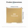 For Bambu Lab H2C PEO PET PEY PEI Build Plate 335x325mm Double Side Textured Sheet Smooth Heated Bed for 3D Printer Parts