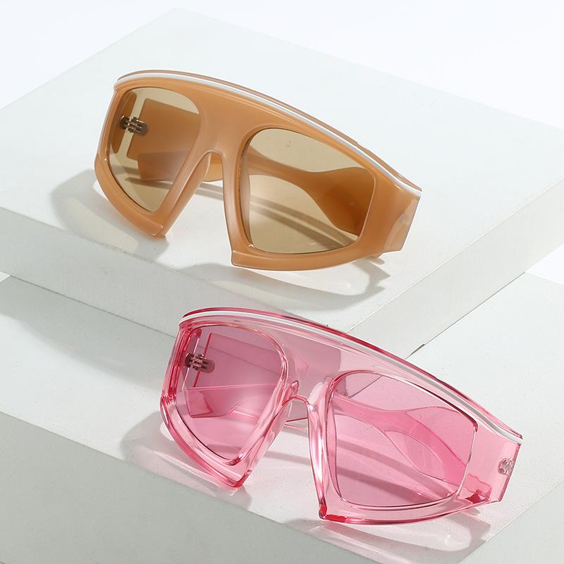 New European and American men's large-frame sports cycling glasses personalized driving sunglasses