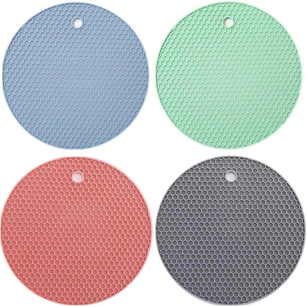 4 Pieces Of Three-legged Multi-purpose Silicone Pot Holder Thermal Pad Silicone Heat-resistant Coaster