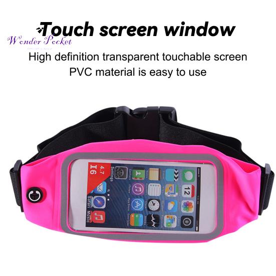 Waterproof Fanny Pack Adjustable Quick Release Zipper Closure Large Capacity Running Waist Belt