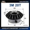 Roată dințată conică 3M 20T Cu canal de pană Alezaj 14 15 16 17 18 19 20 22 24 25 28mm Unghi de 90 de grade Transmitere Comutație Oțel 45# Proces de călire
