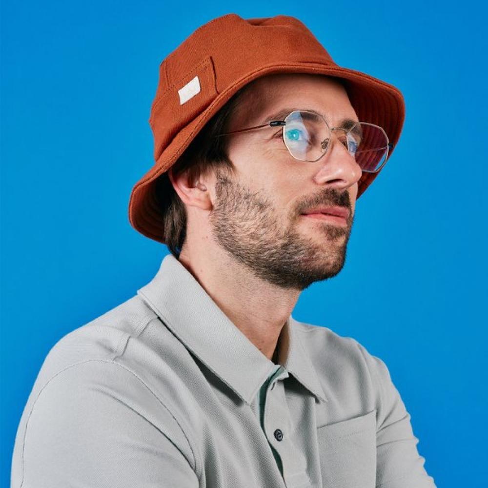 Lambda Bucket Hat Brick Golf Hat 32965