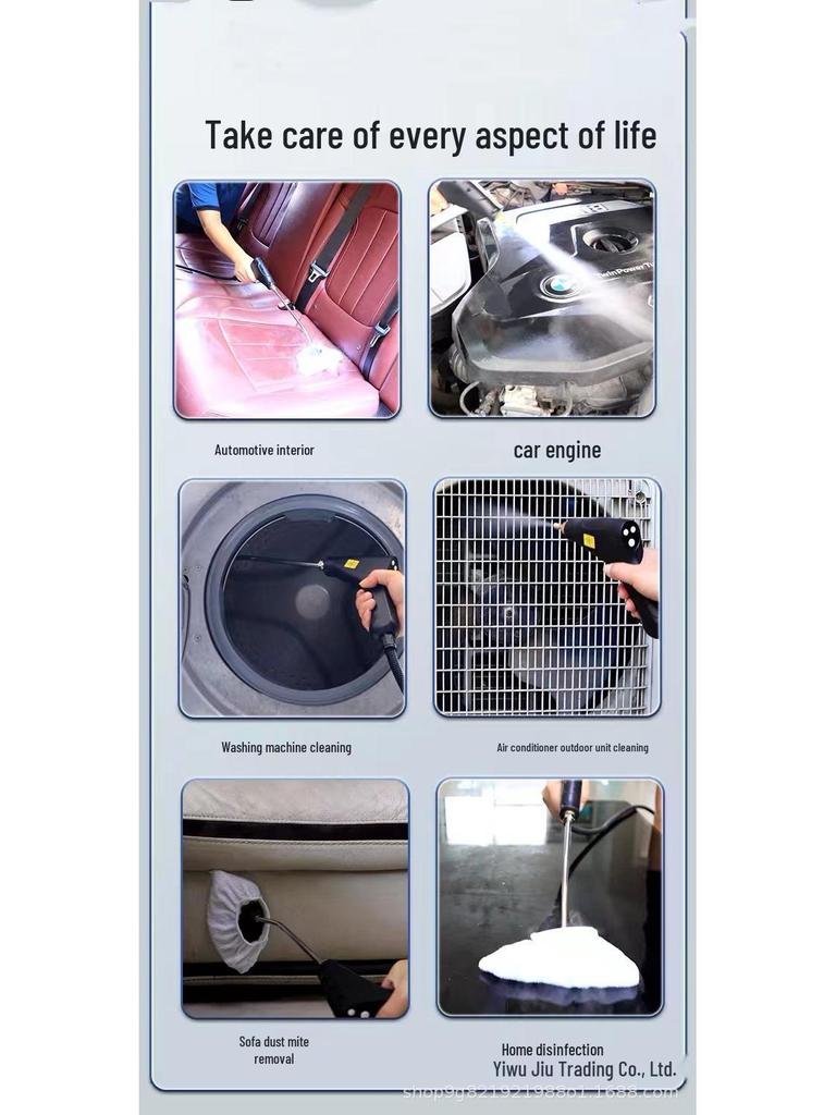 High-Pressure High-Temperature Steam Cleaner for Kitchen and Fabric