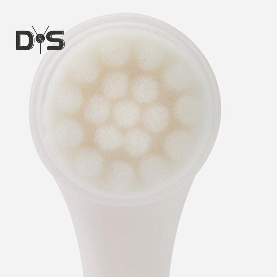 2-In-1 Face Cleansing Brush Double-sided Silicone Soft Bristles Makeup Removal Exfoliating Deep Pore Cleaning Manual Face Wash Scrubber Facial