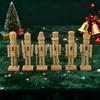 6Pcs Unpainted Nutcracker Blanks 12.5CM Wooden DIY Craft for Painting Christmas Ornament Making Kit Parent-child Art Project Supplies