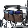 Wheelchair Side Bag With Cup Holder Portable Armrest Storage Pouch For Walker Rollator And Electric Scooter Wheelchairs