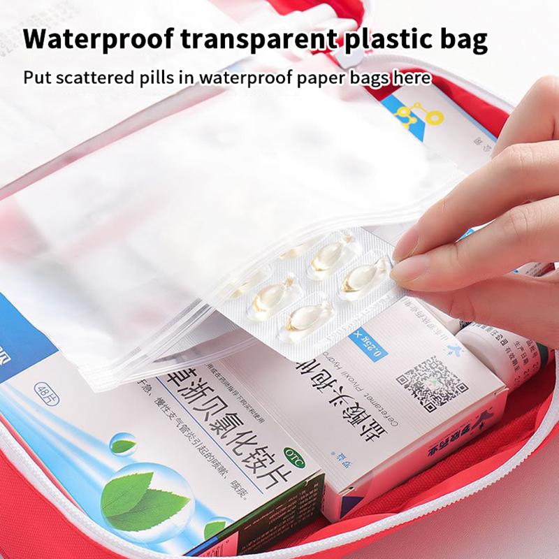 Empty Large First Aid Kit Portable Outdoor Survival Disaster Earthquake Emergency Kit Home/Car Medical Kit Empty Pack