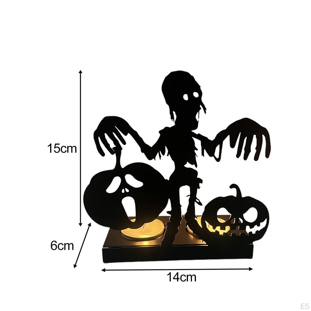 Elegant Tealight Candle Holder Set for Halloween Home Decor