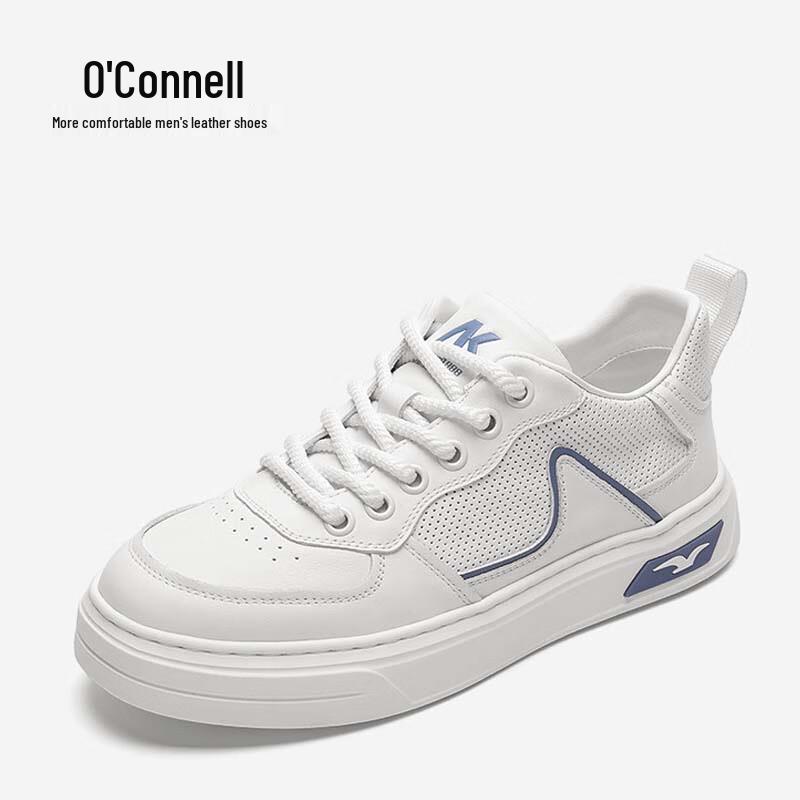 Aokang Men s Perforated White Skateboard Shoes 42