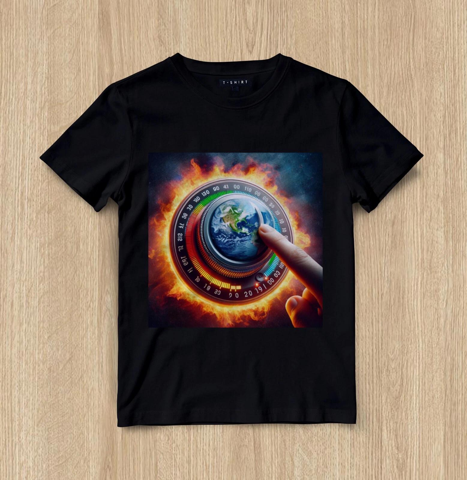 Custom Global Warming Alert T-shirt Design Unisex Jersey Short Sleeve Tee 4XL