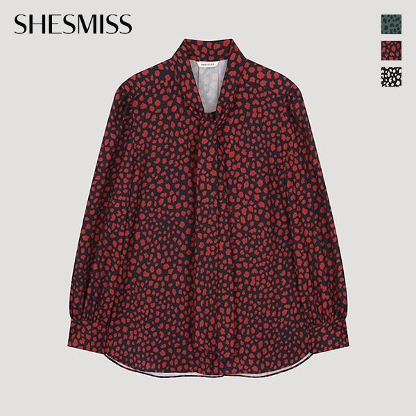  She S miSS  Leopard Tie Neck blouSe Swwblo31030