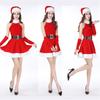 Women Deluxe Mrs Santa Claus Christmas Fancy Dress Costume With Fluffy Trim For Festive Parties
