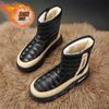 New Men's Winter Plush Snow Boots Fashion Casual Ultrafine Fiber Leather Down High Top Shoes Winter Plush Boots Size 39-44
