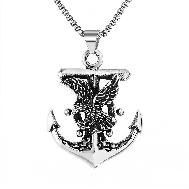 2025 Stainless Steel Cross Pendant Necklace for Men and Women - Trendy Retro Religious Design