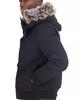 Men's Faux-Fur-Trim Quilted-Bib Hooded Bomber Jacket