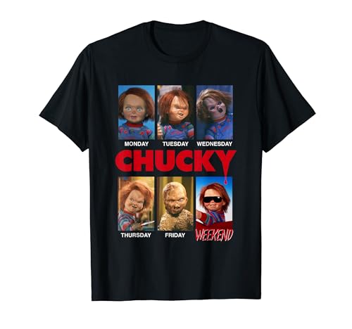 Chucky Days Of The Week Moods T-shirt
