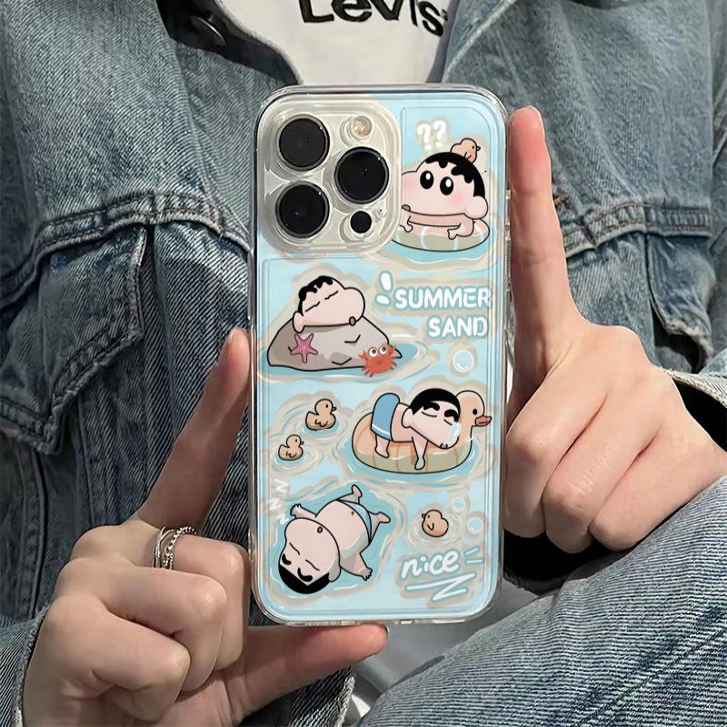 

Cool Xiaoxin Swimming Design Soft Case for iPhone 12-15 & 16 Pro Max iPhone 16 Pro