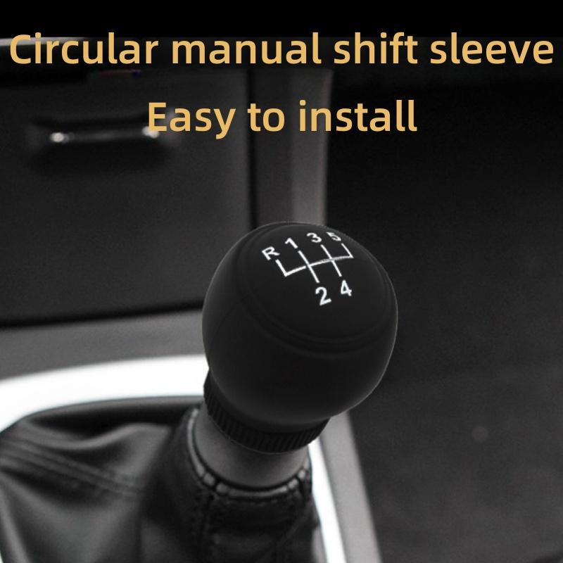 Universal Gear Shift Knob Silicone Cover Gear Rod Protect Case Dustproof WaterProof Lever Handle Skin Nonslip Manual Shifter