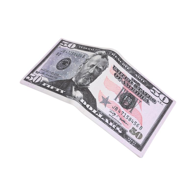 Men Money Canvas Wallets Credit ID Card Holder Bags Purses Currency Notes Pattern Insert Picture Cash Coin Dollars Euro Wallet