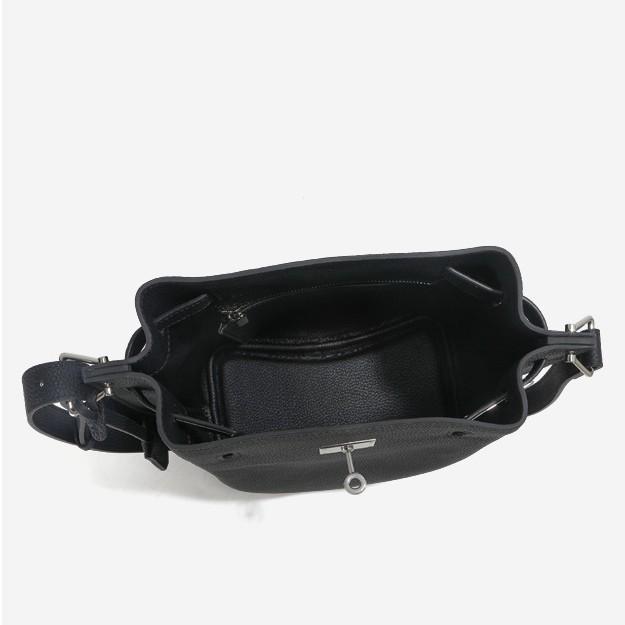 Togo First Layer Cowhide Kelly Bucket Bag Large Capacity Leather Messenger Tote Bag Women's High-end Single Shoulder Armpit Bag