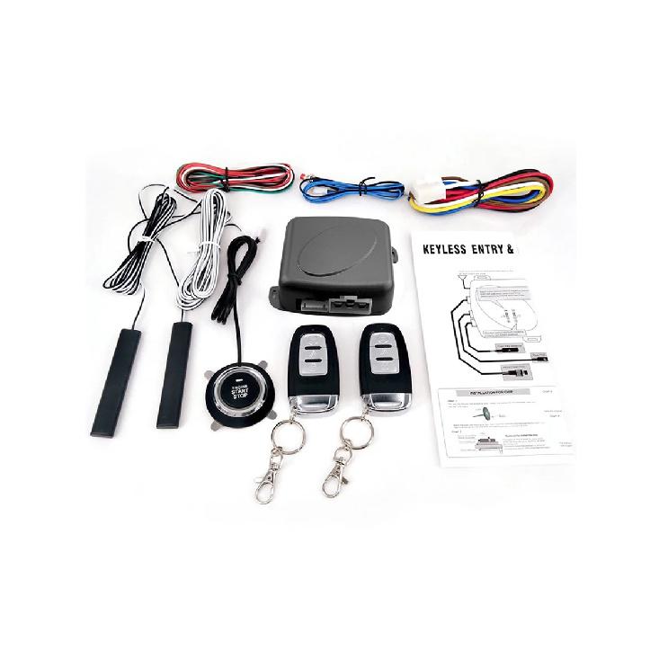 9Pcs Car SUV Switch Keyless Entry Engine Start Alarm System Push Button Remote Starter Stop Auto Anti-theft System