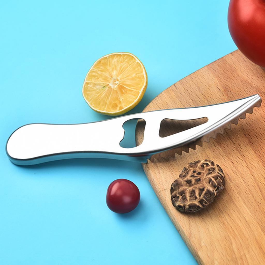 Stainless Steel Fish Scaler 430 Food Grade Heavy Duty Scraper For Kitchen Home Use